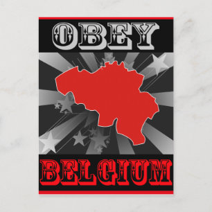 Obey Belgium Postcard
