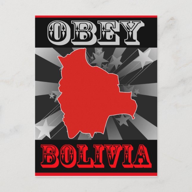 Obey Bolivia Postcard (Front)