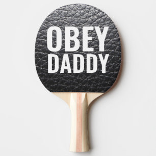 OBEY DADDY LEATHER-L00K PING PONG PADDLE