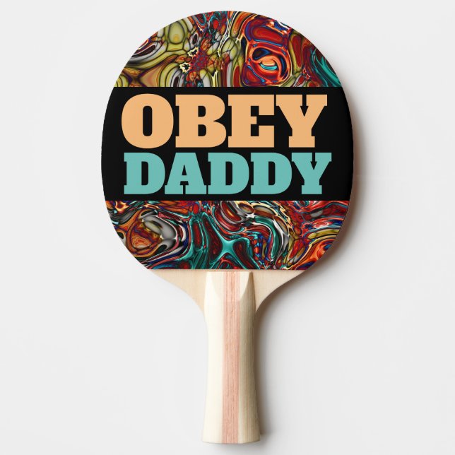 OBEY DADDY PADDLE FUN PING PONG PADDLES (Front)