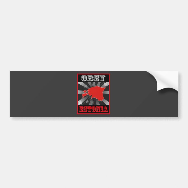 Obey Estonia Bumper Sticker (Front)