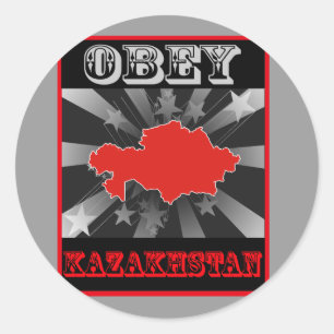 Obey Kazakhstan Classic Round Sticker