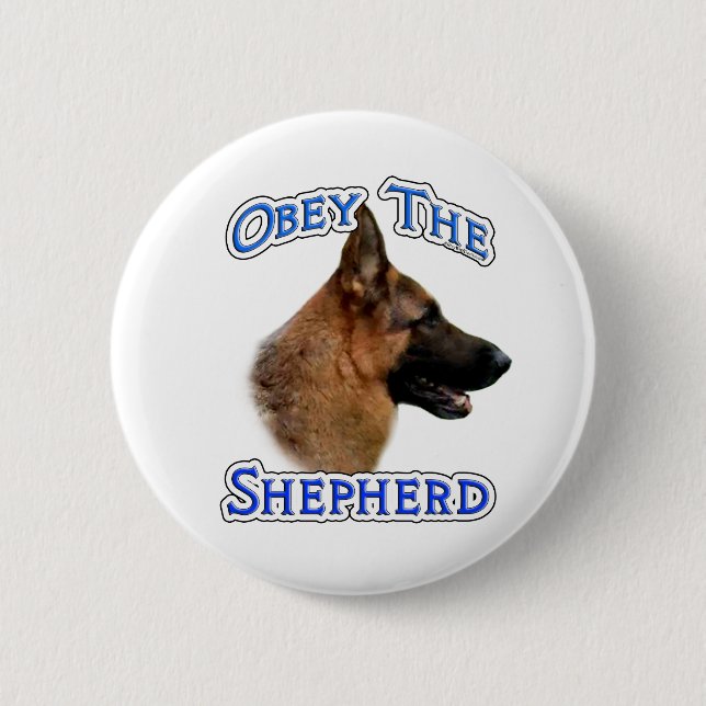 Obey the German Shepherd - Button (Front)