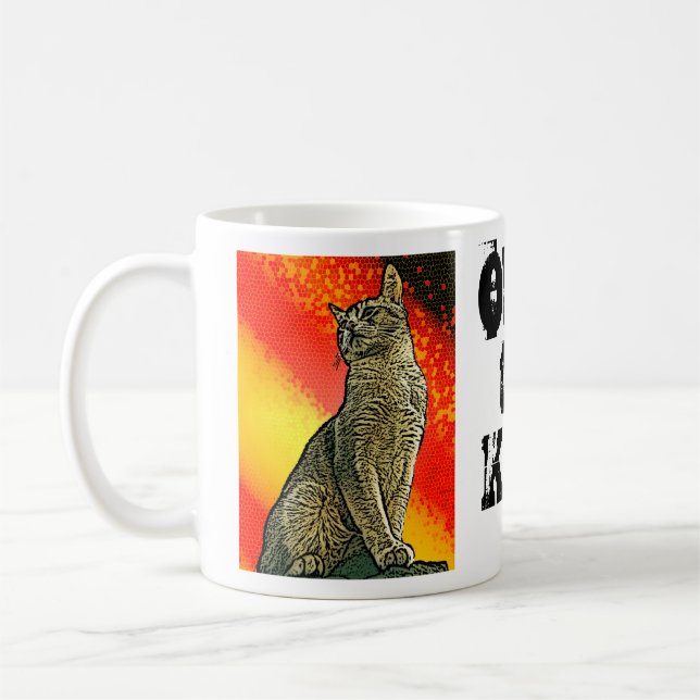 Obey the Kitty Coffee Mug (Left)