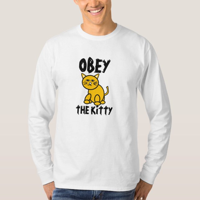 Obey the Kitty Mens T-shirt (Front)