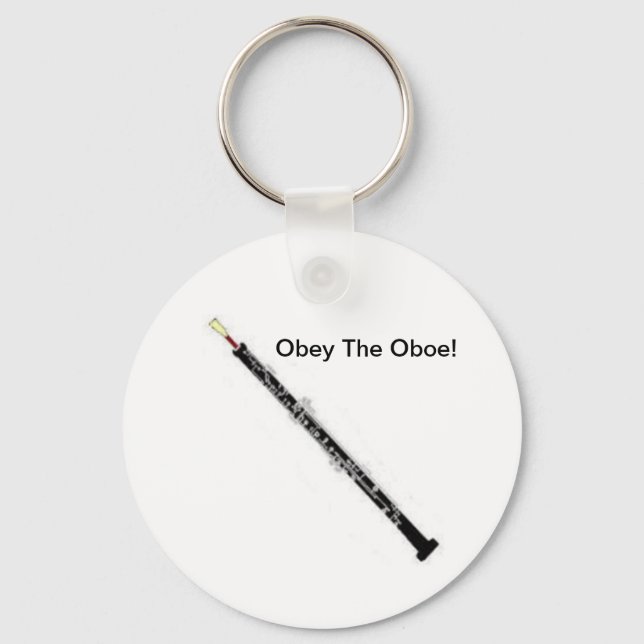 Obey The Oboe! Key Ring (Front)