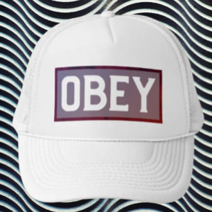 OBEY Typography Trucker Hat – Bold Streetwear