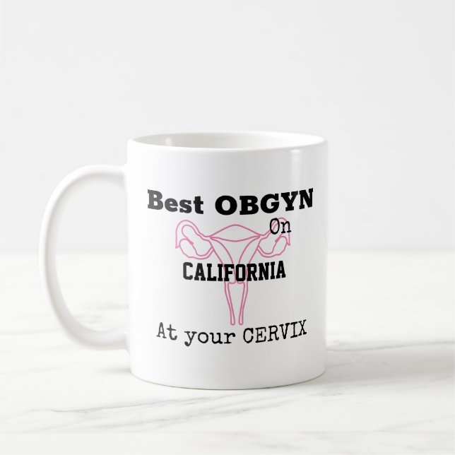 OBGYN Gynaecologist Obstetrician Funny Humour Coffee Mug (Left)
