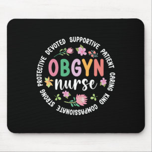 Obgyn Nurse Appreciation Circle Obgyn Nurse Obgyn Mouse Pad