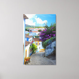 Obidos Flowers Canvas Print