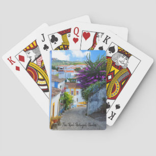 Obidos Flowers, Portugal Playing Cards