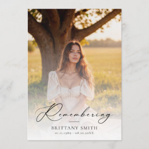 Obituary Order of Service Memorial Funeral Programme