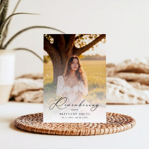 Obituary Order of Service Memorial Funeral Programme