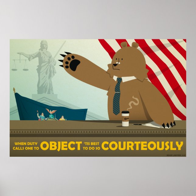 "Object Courteously" Poster (Front)