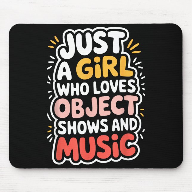 Object shows _ funny object shows and music kids mouse pad (Front)