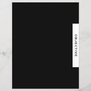 Objective Presentation Divider Black & White