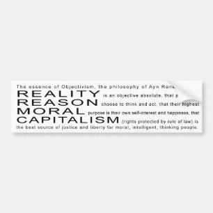 Objectivism Bumper Sticker