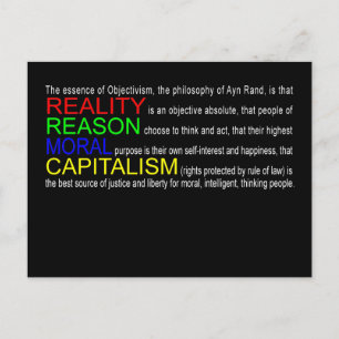 Objectivism Postcard