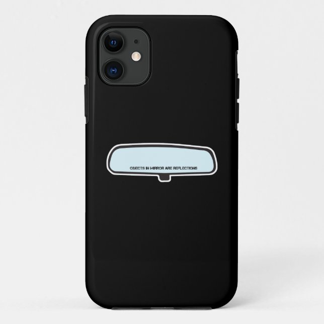 Objects In Mirror Are Reflected Case-Mate iPhone Case (Back)