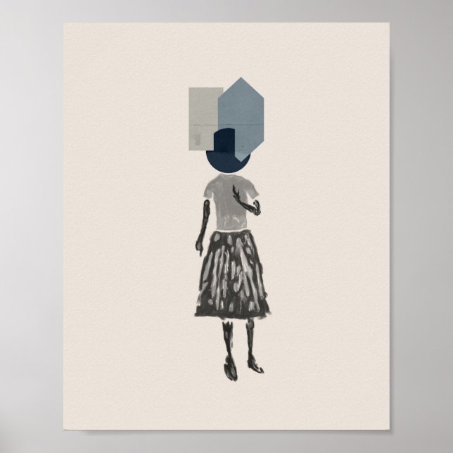 objet_14_une femme_1 matte poster (Front)