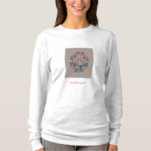 objet_17_a swan in flowers t-shirt