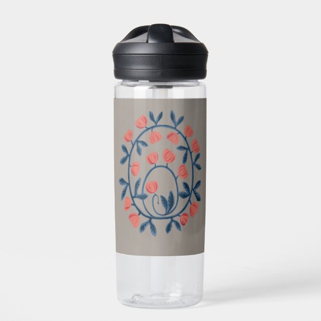 objet_17_a swan in flowers water bottle (Front)