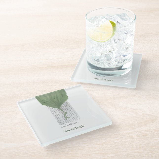 objet_1_calathea glass coaster (Angled)