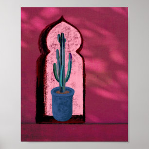 objet_21_a window with a cactus matte poster