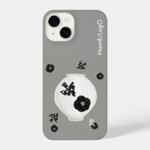 objet_22_camellia,bird and pottery iPhone case