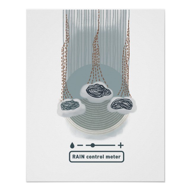 objet_2_rain control metre glossy poster (Front)