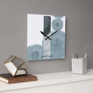 objet_9_autumn leaves_2 square wall clock