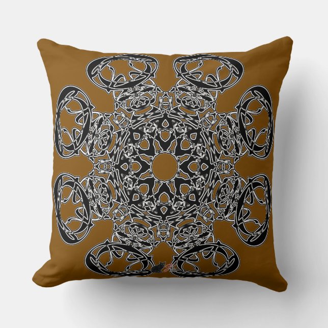 Objet d’art Octa Glyph Throw Pillow (Front)