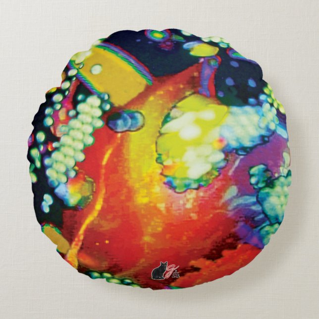 Oblivion Bliss Round Cushion (Front)