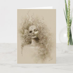 Oblivion Macabre Fantasy Art Greeting Card