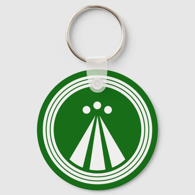 OBOD Symbol on Blk Key Ring (Front)