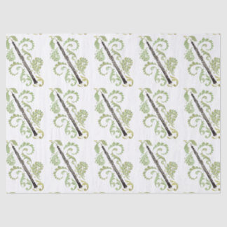 Oboe and Foliage Tissue Paper