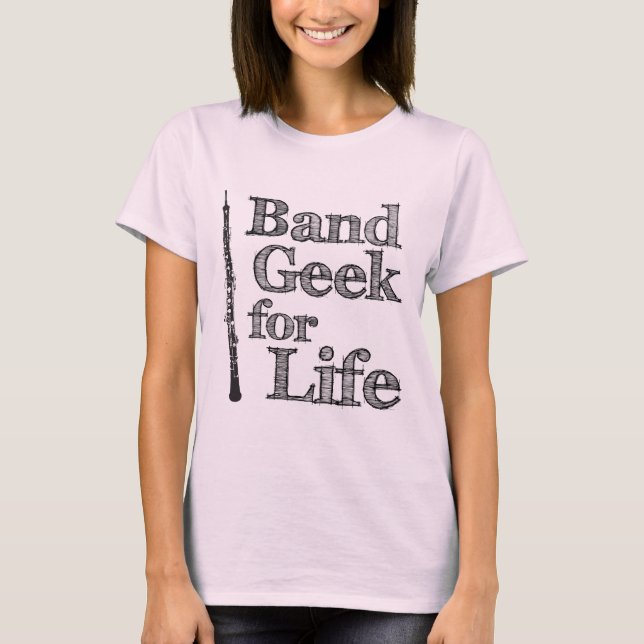 Oboe Band Geek T-Shirt (Front)