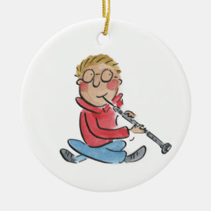 Oboe Ceramic Tree Decoration