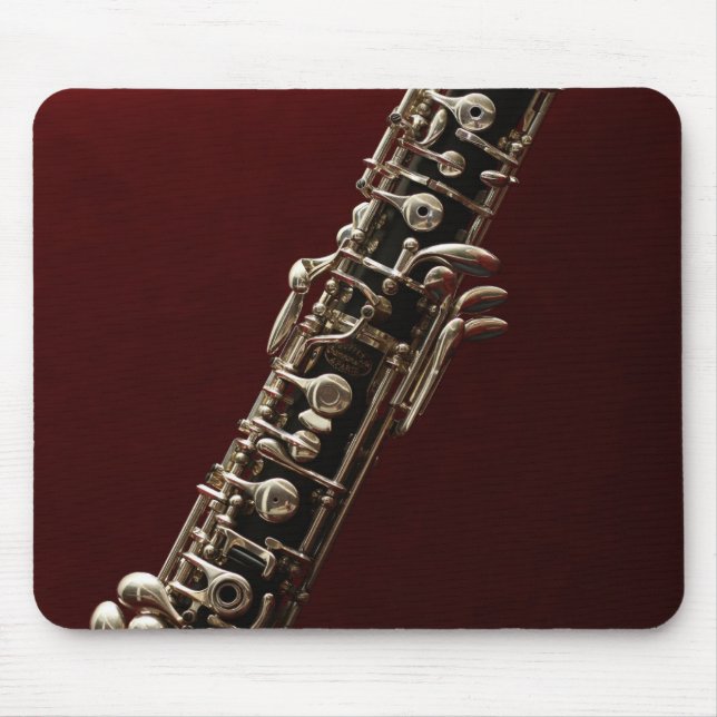 Oboe classical music woodwind instrument mouse pad (Front)