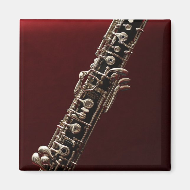 Oboe closeup photograph magnet (Front)