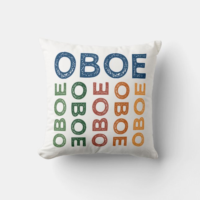Oboe Colourful Cushion (Front)
