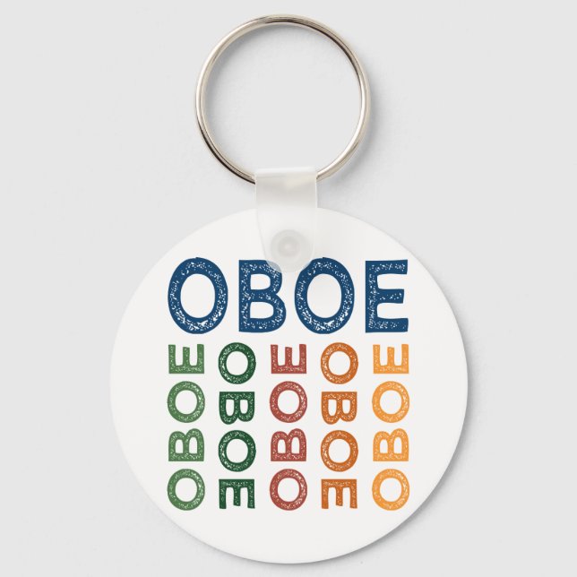 Oboe Colourful Key Ring (Front)