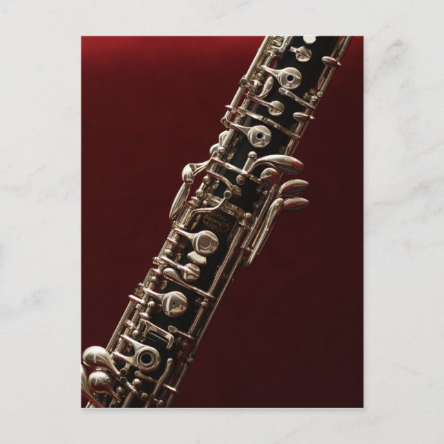 Oboe - double reed woodwind musical instrument postcard (Front)