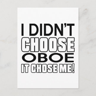 OBOE GENIUS DESIGNS POSTCARD