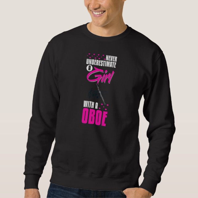 Oboe Instrument Music Player Beginner Lesson Obois Sweatshirt (Front)