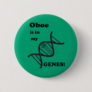 Oboe Is In My Genes 6 Cm Round Badge