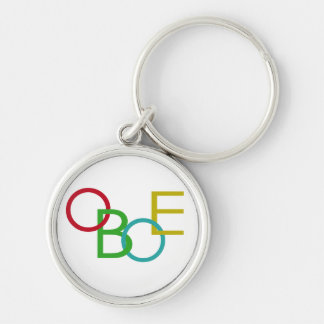 OBOE Letters Key Ring