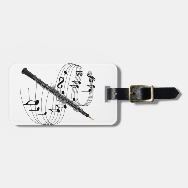 Oboe Luggage Tag (Front Horizontal)