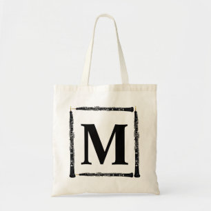 Oboe Monogram Oboist Player Double reed Tote Bag