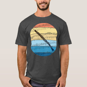 Oboe Music Notation Oboist Woodwind Musician T-Shirt